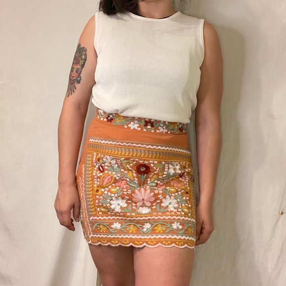 Embroidered Skirt - Picture 2 of 6